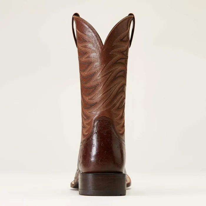 Men Western Boots Ariat Badlands Cowboy Boot Dark Tabac Smooth Quill Ostric Men Western Boots Ariat Badlands Cowboy Boot Dark Tabac Smooth Quill Ostric