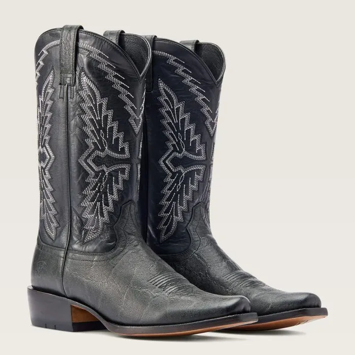 Men Western Boots Ariat Futurity Showman Western Boot Black Elephant Print Men Western Boots Ariat Futurity Showman Western Boot Black Elephant Print