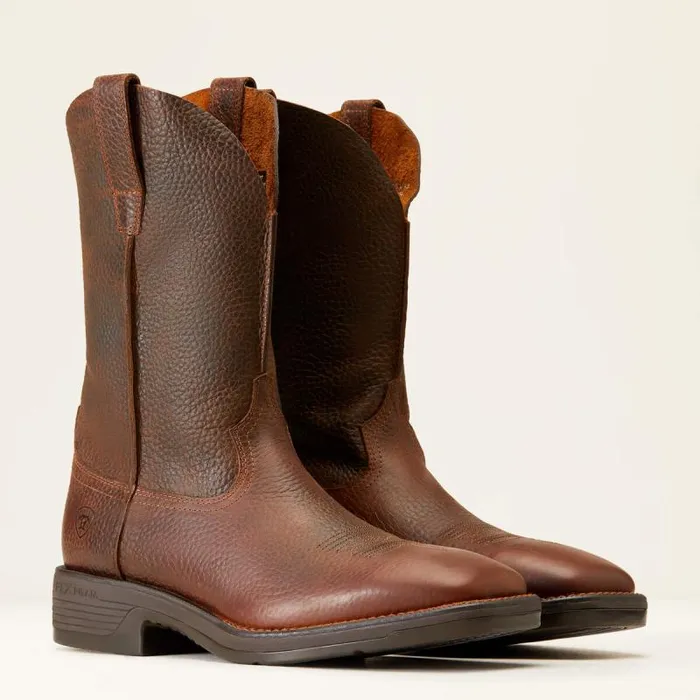 Men Western Boots Ariat Ridgeback Rambler Cowboy Boot Brown Oiled Rowdy