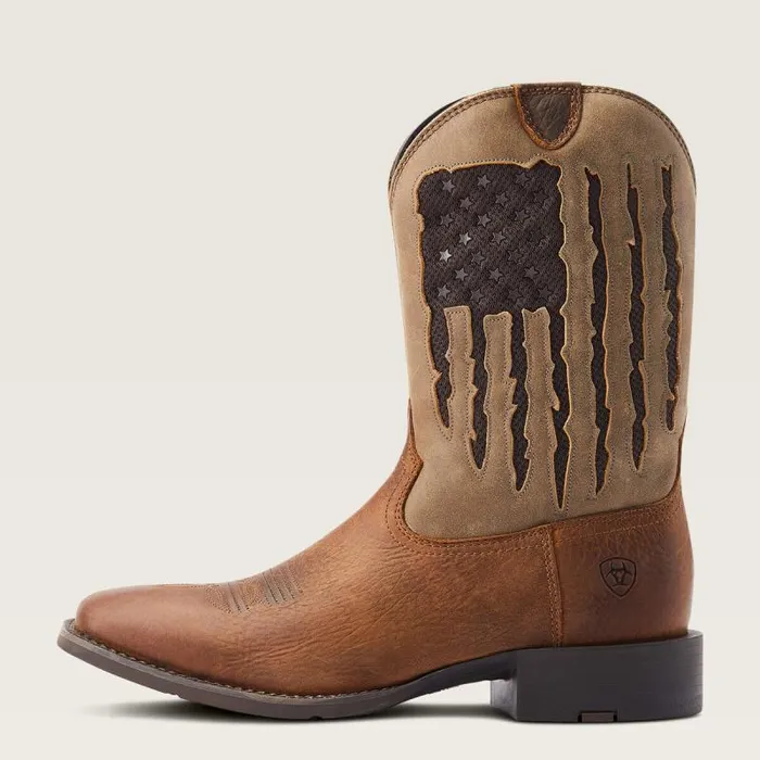 Men Western Boots Ariat Sport My Country VentTEK Western Boot Faithful Brown
