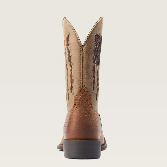 Men Western Boots Ariat Sport My Country VentTEK Western Boot Faithful Brown