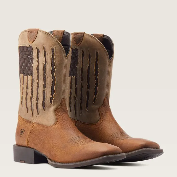 Men Western Boots Ariat Sport My Country VentTEK Western Boot Faithful Brown