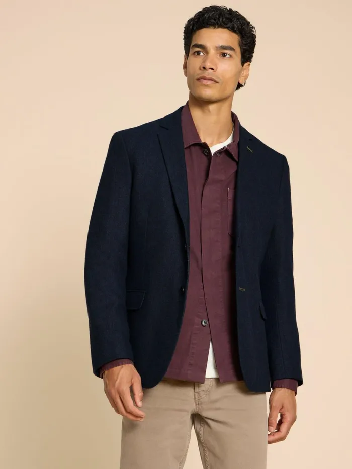 Men White Stuff Blazers Heath Regular Fit Blazer Dark Navy