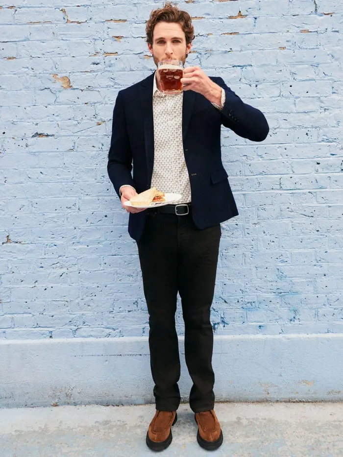 Men White Stuff Blazers Heath Regular Fit Blazer Dark Navy