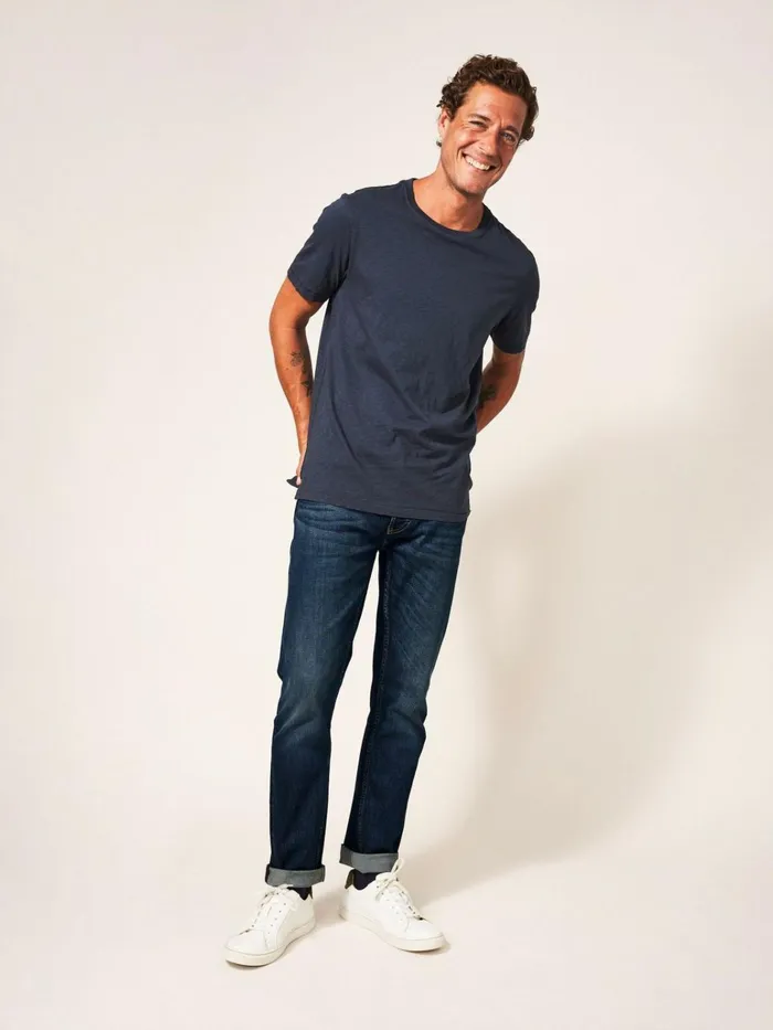 Men White Stuff Jeans Harwood Straight Jean Dark Blue
