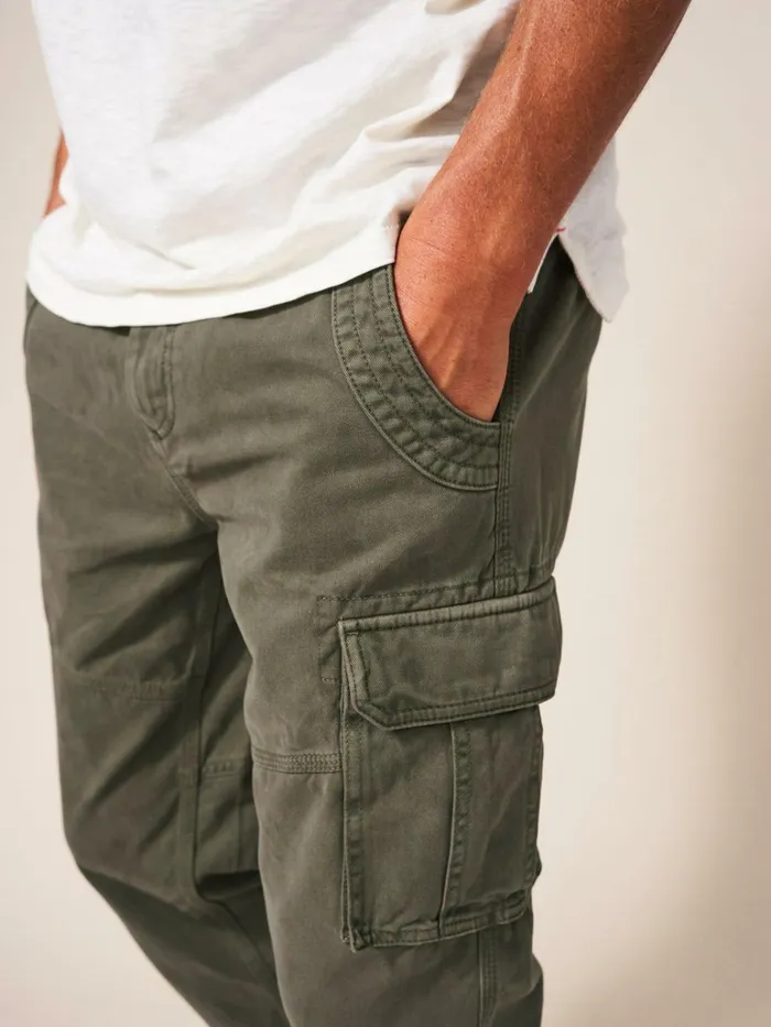 Men White Stuff Trousers Kegworth Organic Cargo Trouser Khaki Green Men White Stuff Trousers Kegworth Organic Cargo Trouser Khaki Green
