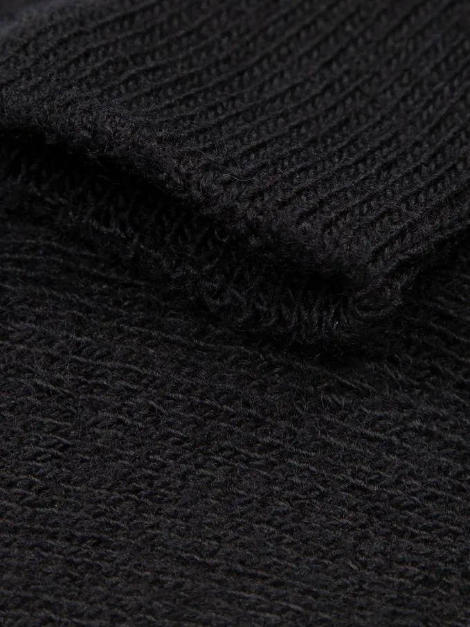 MenWomen Last Long Ribbed Sock Black Finisterre Socks