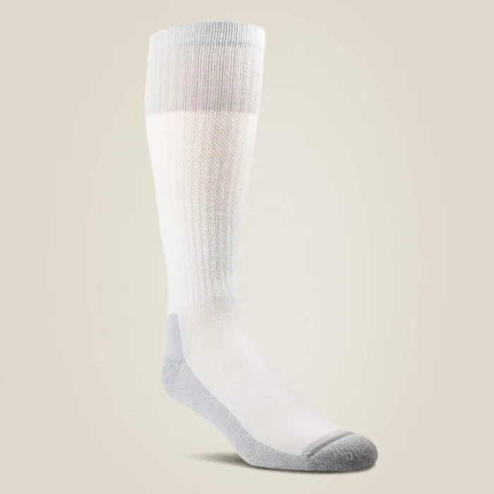 MenWomen Socks Ariat VentTEK Over The Calf Western Boot Sock 2 Pair Pack White MenWomen Socks Ariat VentTEK Over The Calf Western Boot Sock 2 Pair Pack White