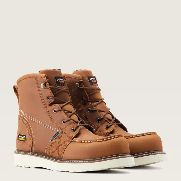 Men Work Boots Ariat Rebar Wedge Moc Toe 6034 Waterproof Composite Toe Work Boot Aged Honey Men Work Boots Ariat Rebar Wedge Moc Toe 6034 Waterproof Composite Toe Work Boot Aged Honey