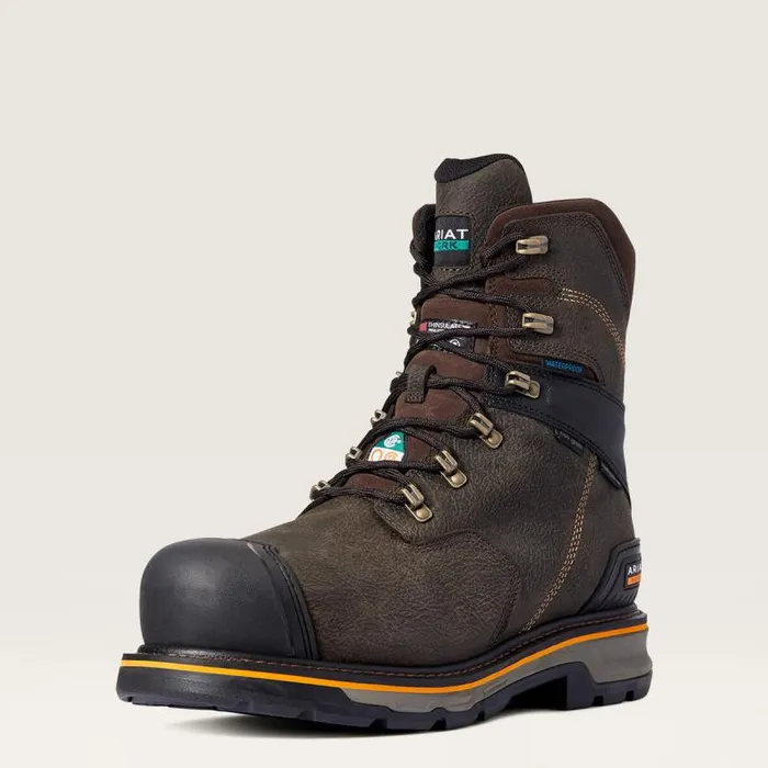 Men Work Boots Ariat Stump Jumper 8034 CSA Glacier Grip Waterproof 600g Composite Toe Work Boot Iron Coffee Men Work Boots Ariat Stump Jumper 8034 CSA Glacier Grip Waterproof 600g Composite Toe Work Boot Iron Coffee