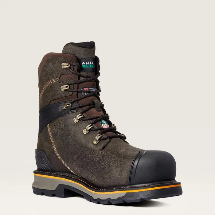 Men Work Boots Ariat Stump Jumper 8034 CSA Glacier Grip Waterproof 600g Composite Toe Work Boot Iron Coffee Men Work Boots Ariat Stump Jumper 8034 CSA Glacier Grip Waterproof 600g Composite Toe Work Boot Iron Coffee