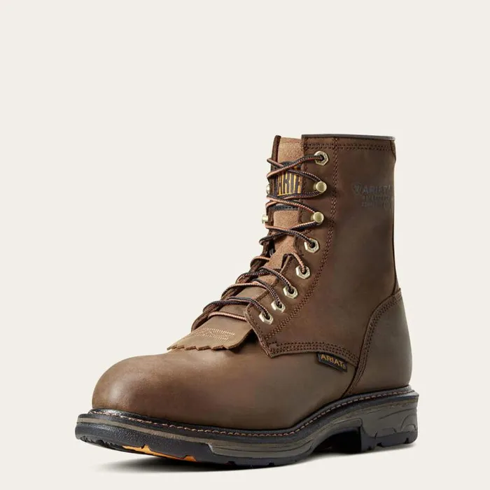 Men Work Boots Ariat WorkHog 8034 Waterproof Composite Toe Work Boot Oily Distressed Brown Men Work Boots Ariat WorkHog 8034 Waterproof Composite Toe Work Boot Oily Distressed Brown