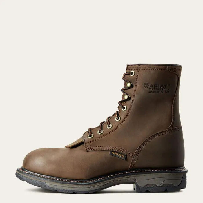 Men Work Boots Ariat WorkHog 8034 Waterproof Composite Toe Work Boot Oily Distressed Brown Men Work Boots Ariat WorkHog 8034 Waterproof Composite Toe Work Boot Oily Distressed Brown