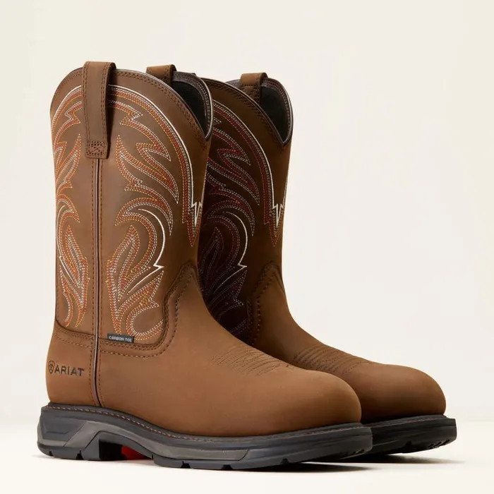 Men Work Boots Ariat WorkHog XT Carbon Toe Work Boot Distressed Brown Men Work Boots Ariat WorkHog XT Carbon Toe Work Boot Distressed Brown