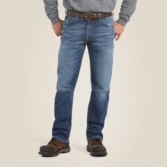 Men Workwear Ariat FR M4 Relaxed Basic Boot Cut Jean Alloy