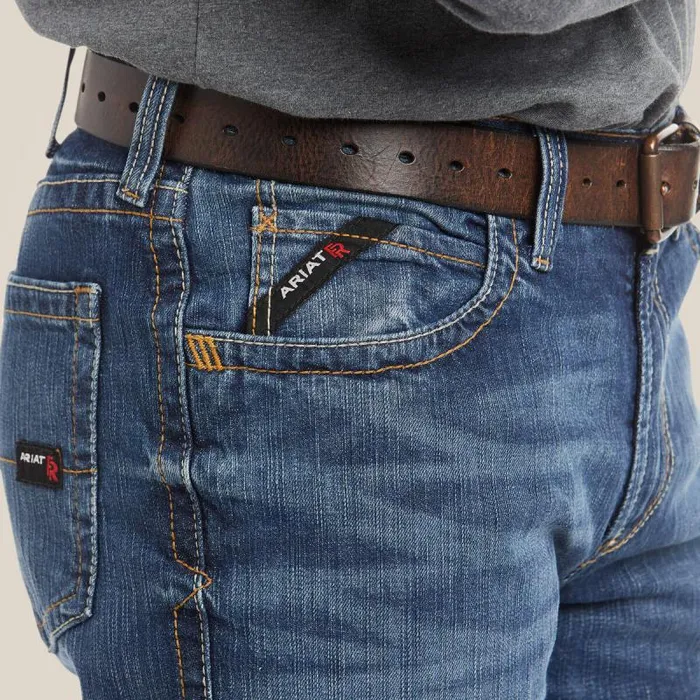 Men Workwear Ariat FR M4 Relaxed Basic Boot Cut Jean Alloy Men Workwear Ariat FR M4 Relaxed Basic Boot Cut Jean Alloy