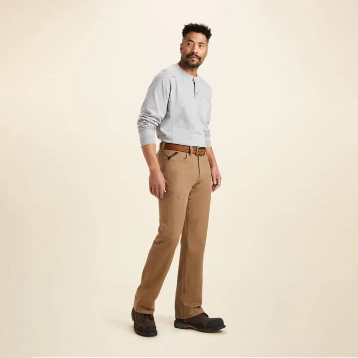 Men Workwear Ariat FR M4 Relaxed Crossfire Straight Pant Fr Khaki Men Workwear Ariat FR M4 Relaxed Crossfire Straight Pant Fr Khaki