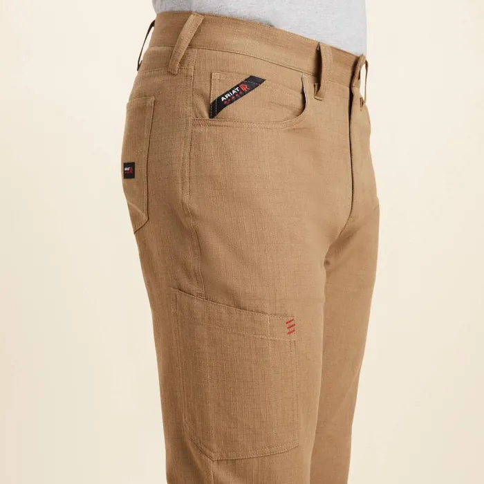 Men Workwear Ariat FR M4 Relaxed Crossfire Straight Pant Fr Khaki Men Workwear Ariat FR M4 Relaxed Crossfire Straight Pant Fr Khaki