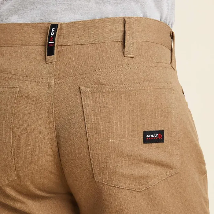 Men Workwear Ariat FR M4 Relaxed Crossfire Straight Pant Fr Khaki Men Workwear Ariat FR M4 Relaxed Crossfire Straight Pant Fr Khaki