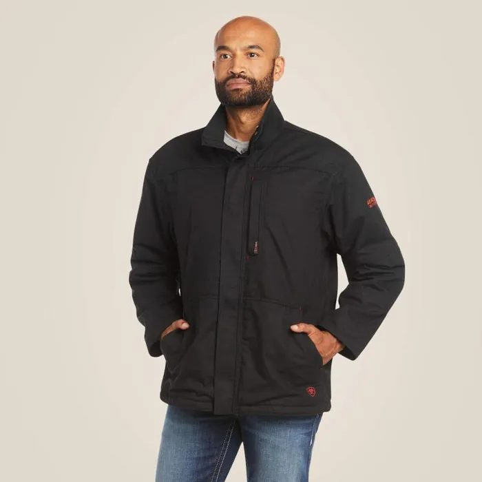 Men Workwear Ariat FR Workhorse Insulated Jacket Black