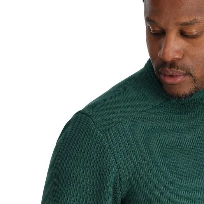 Mens Bandit Full Zip Cypress Green Spyder Fleece