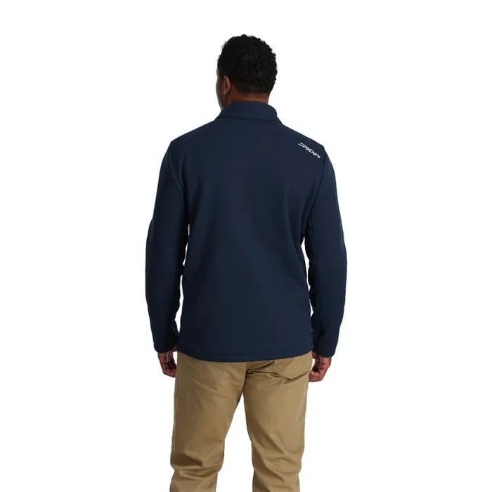Mens Bandit Full Zip True Navy Spyder Fleece