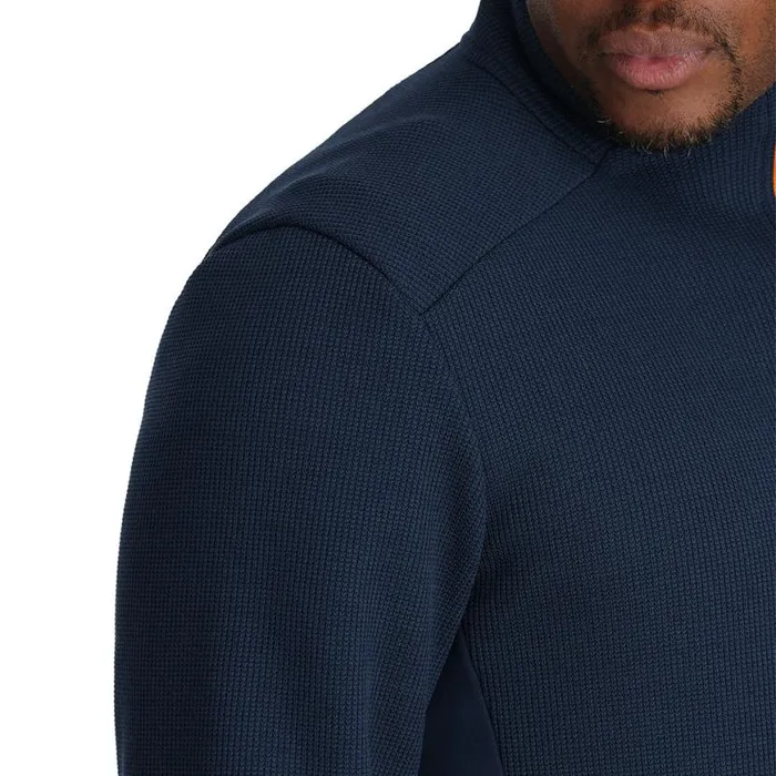 Mens Bandit Full Zip True Navy Spyder Fleece