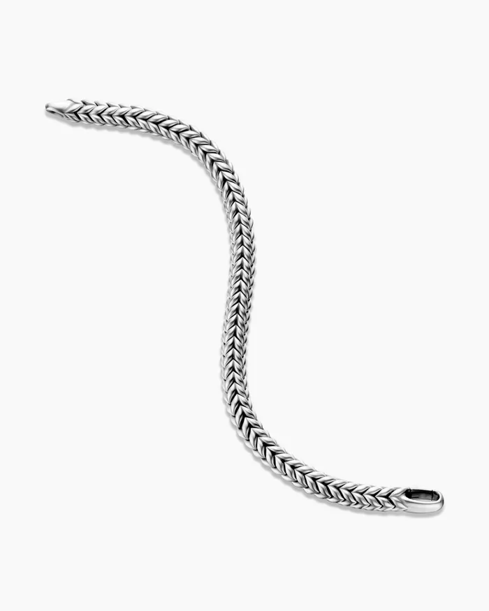 Mens Chevron Bead Bracelet In Sterling Silver 8mm Men David Yurman Chain Mens Chevron Bead Bracelet In Sterling Silver 8mm Men David Yurman Chain