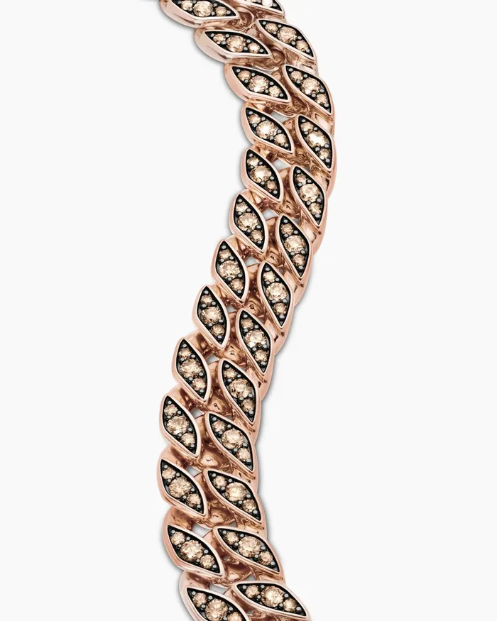 Mens Curb Chain Bracelet In 18K Rose Gold 145mm Men David Yurman Chain Mens Curb Chain Bracelet In 18K Rose Gold 145mm Men David Yurman Chain