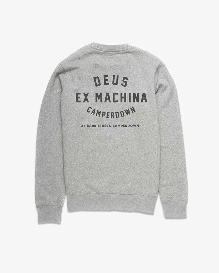 Mens Deus Ex Machina Classics Camperdown Address Crew 8211 Grey Marle Grey Marle Mens Deus Ex Machina Classics Camperdown Address Crew 8211 Grey Marle Grey Marle