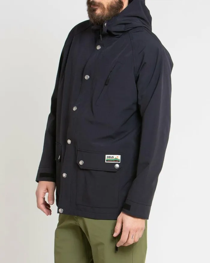 Mens Deus Ex Machina Jackets Rambler Anorak 8211 Black Black