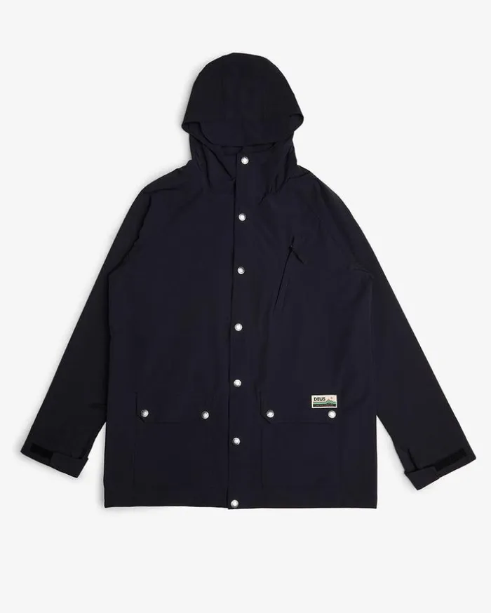 Mens Deus Ex Machina Jackets Rambler Anorak 8211 Black Black Mens Deus Ex Machina Jackets Rambler Anorak 8211 Black Black