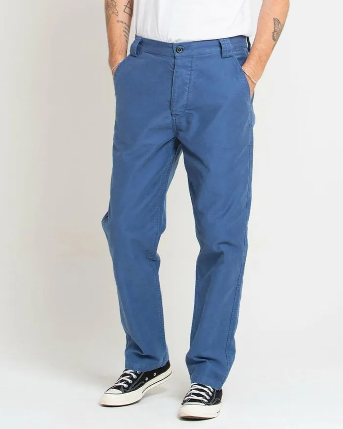 Mens Deus Ex Machina Pants Hank Work Pant 8211 Ensign Blue Ensign Blue