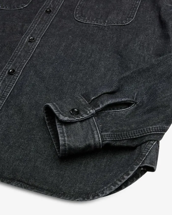 Mens Deus Ex Machina Shirts Boston Denim Shirt 8211 Washed Black Washed Black Mens Deus Ex Machina Shirts Boston Denim Shirt 8211 Washed Black Washed Black