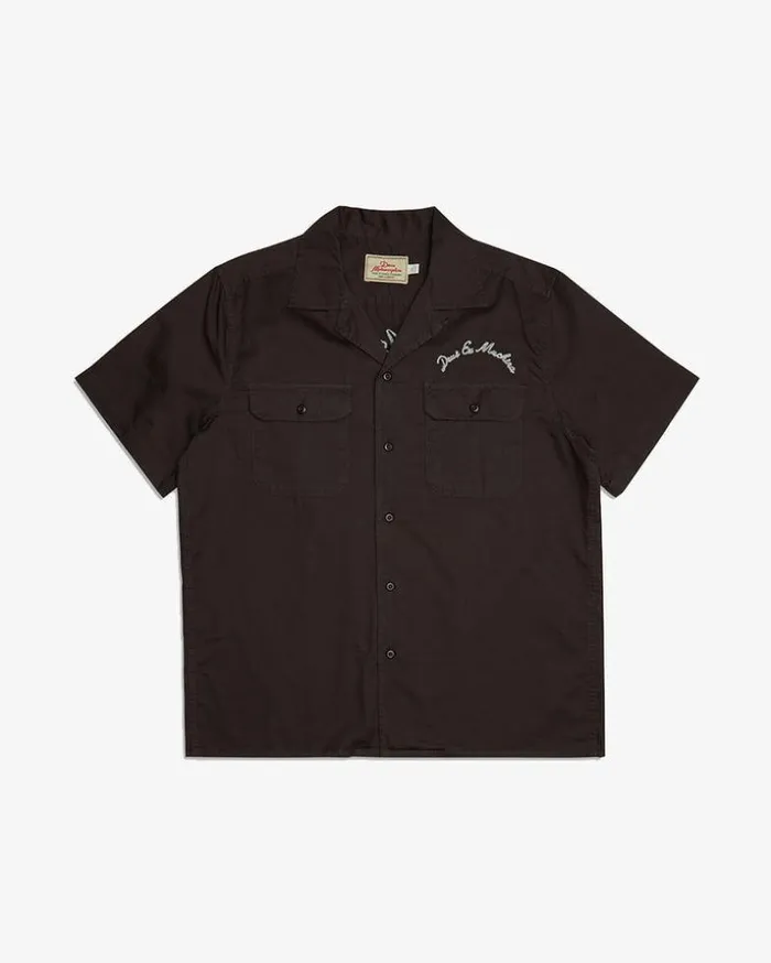 Mens Deus Ex Machina Shirts Fleetwood Shirt 8211 Black Black Mens Deus Ex Machina Shirts Fleetwood Shirt 8211 Black Black