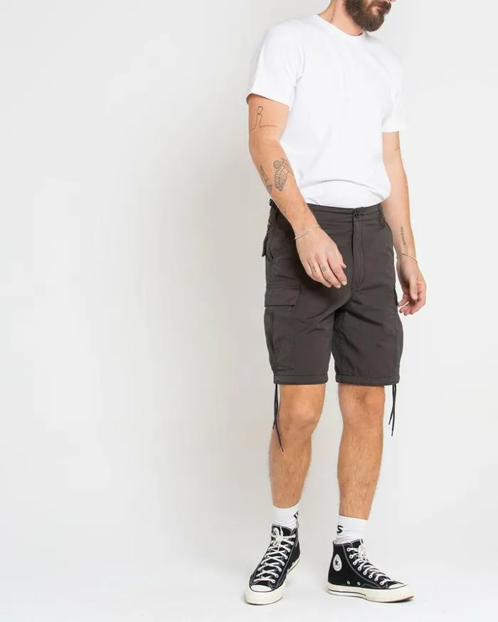 Mens Deus Ex Machina Shorts Sawyer BDU Short 8211 Anthracite Anthracite Mens Deus Ex Machina Shorts Sawyer BDU Short 8211 Anthracite Anthracite