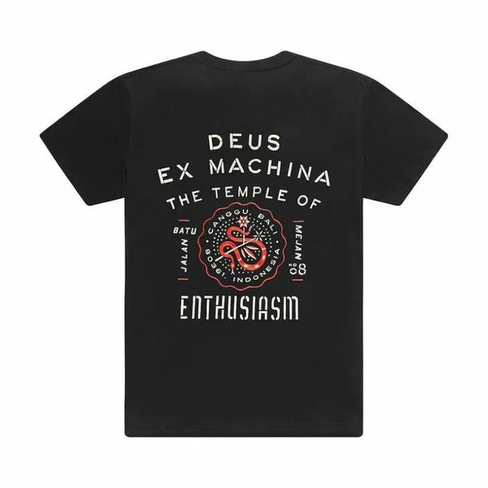 Mens Deus Ex Machina Tees Canggu Address Tee 8211 Black Black