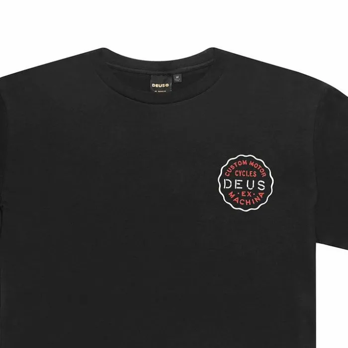 Mens Deus Ex Machina Tees Canggu Address Tee 8211 Black Black Mens Deus Ex Machina Tees Canggu Address Tee 8211 Black Black