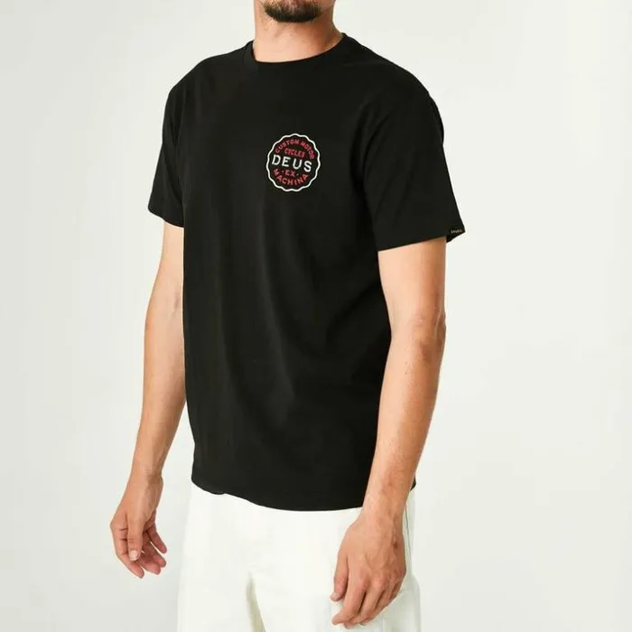 Mens Deus Ex Machina Tees Canggu Address Tee 8211 Black Black Mens Deus Ex Machina Tees Canggu Address Tee 8211 Black Black