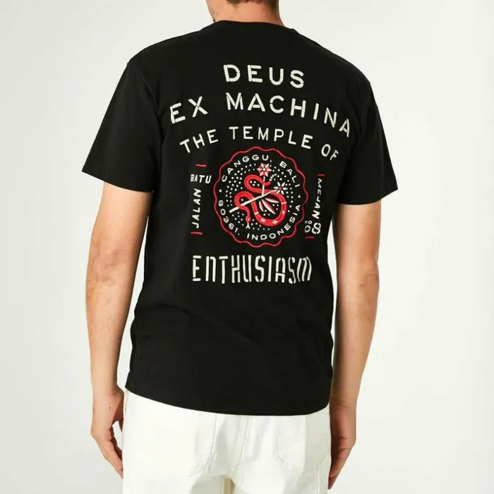 Mens Deus Ex Machina Tees Canggu Address Tee 8211 Black Black Mens Deus Ex Machina Tees Canggu Address Tee 8211 Black Black