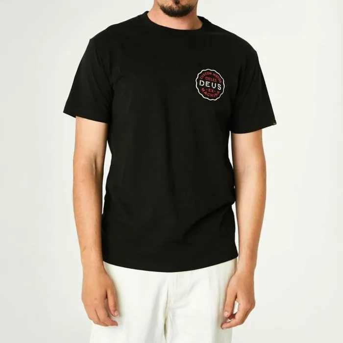 Mens Deus Ex Machina Tees Canggu Address Tee 8211 Black Black Mens Deus Ex Machina Tees Canggu Address Tee 8211 Black Black