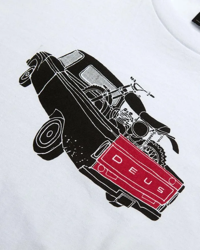 Mens Deus Ex Machina Tees Carby Pickup Tee 8211 White White Mens Deus Ex Machina Tees Carby Pickup Tee 8211 White White