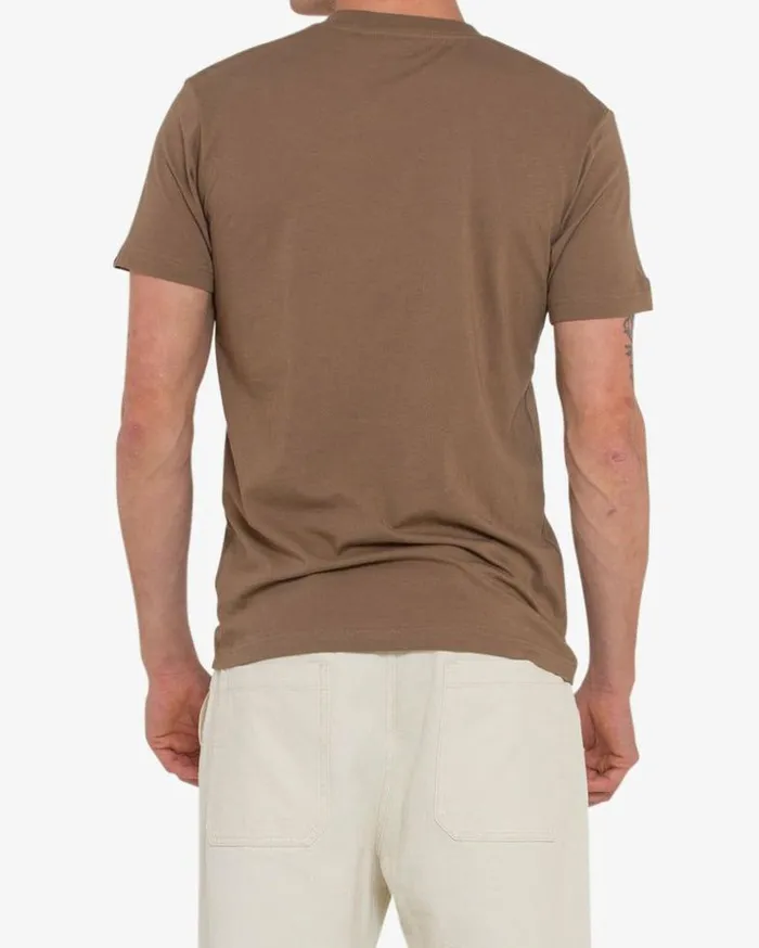 Mens Deus Ex Machina Tees Riding Tee 8211 Tobacco Tobacco Mens Deus Ex Machina Tees Riding Tee 8211 Tobacco Tobacco