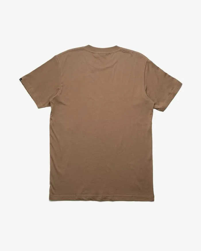 Mens Deus Ex Machina Tees Riding Tee 8211 Tobacco Tobacco Mens Deus Ex Machina Tees Riding Tee 8211 Tobacco Tobacco
