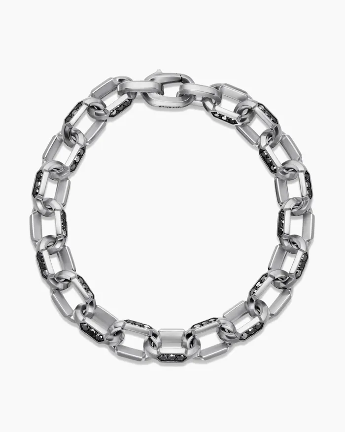 Mens Faceted Chain Bracelet In Sterling Silver 95mm Men David Yurman Chain Mens Faceted Chain Bracelet In Sterling Silver 95mm Men David Yurman Chain