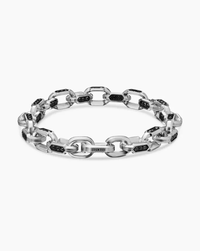 Mens Faceted Chain Bracelet In Sterling Silver 95mm Men David Yurman Chain Mens Faceted Chain Bracelet In Sterling Silver 95mm Men David Yurman Chain