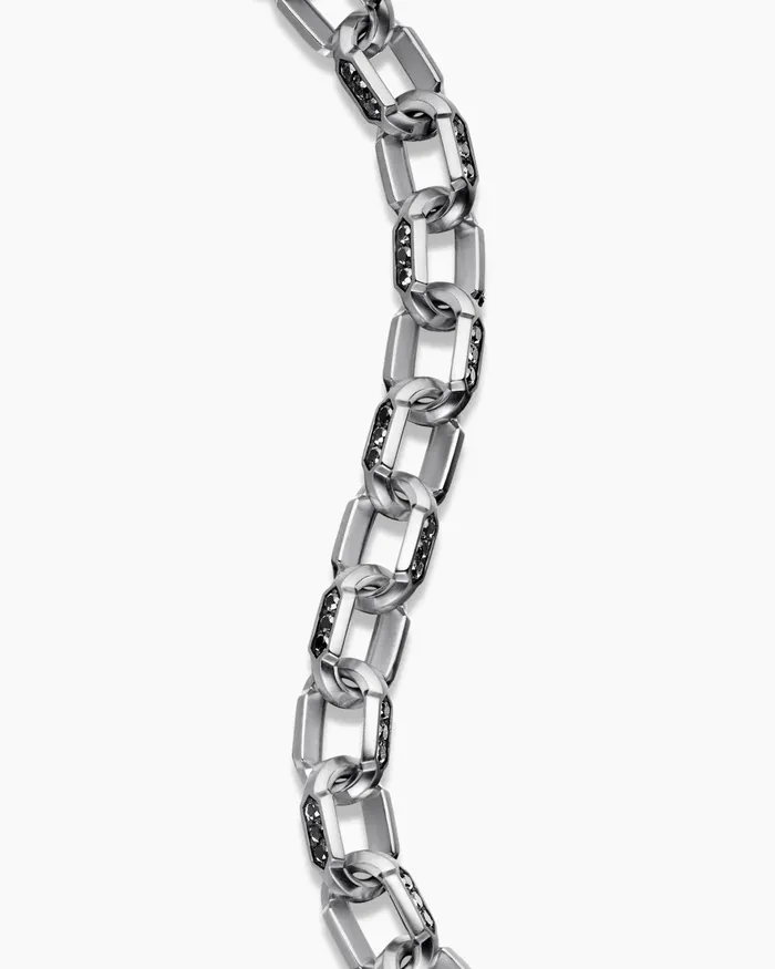 Mens Faceted Chain Bracelet In Sterling Silver 95mm Men David Yurman Chain Mens Faceted Chain Bracelet In Sterling Silver 95mm Men David Yurman Chain
