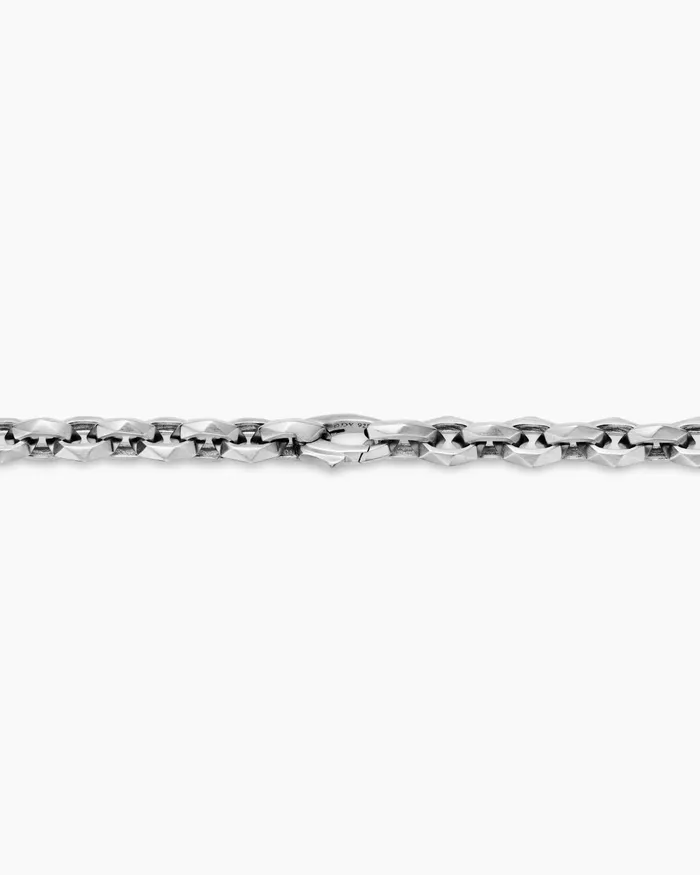 Mens Faceted Chain Necklace In Sterling Silver 7mm Men David Yurman Chains