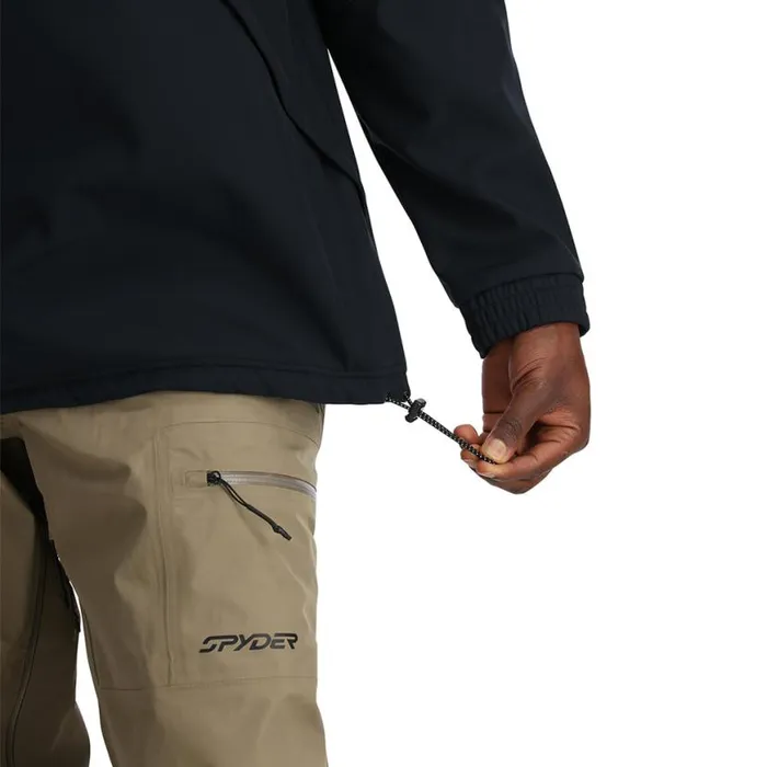 Mens Softshell Riding Hoodie Black Spyder Shell