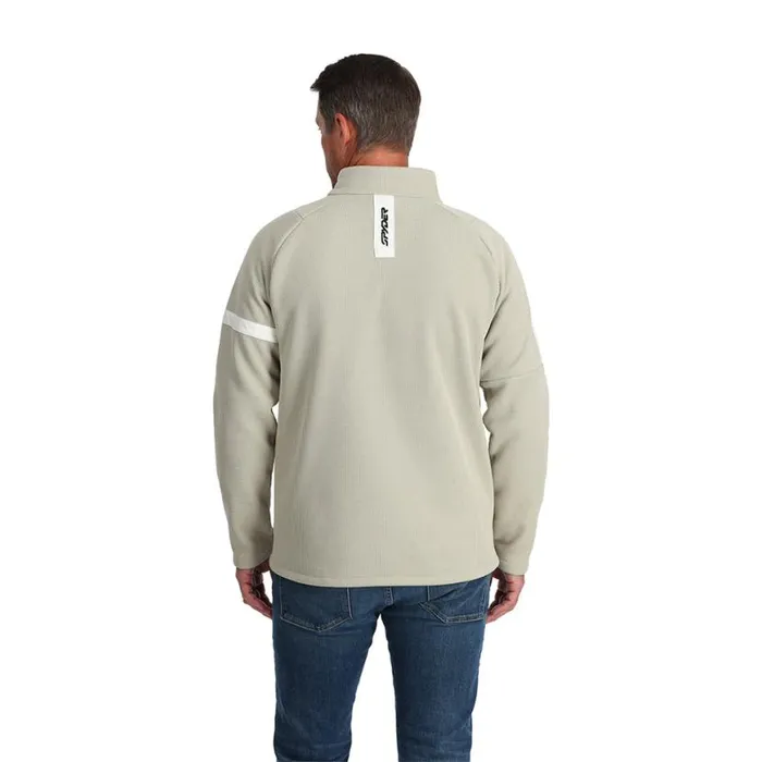 Mens Wengen Bandit Half Zip Sandstorm Spyder Fleece